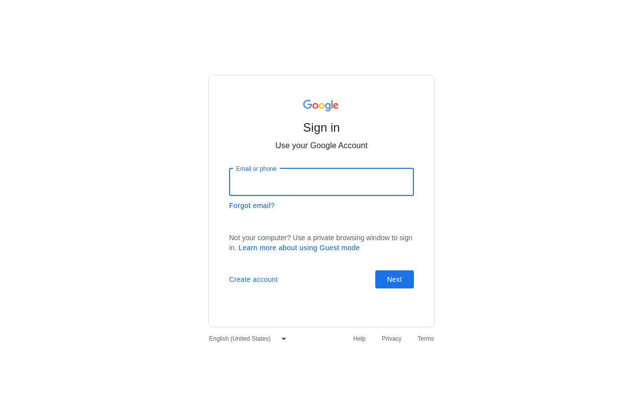Google 账号登录页(进入 Gemini)
